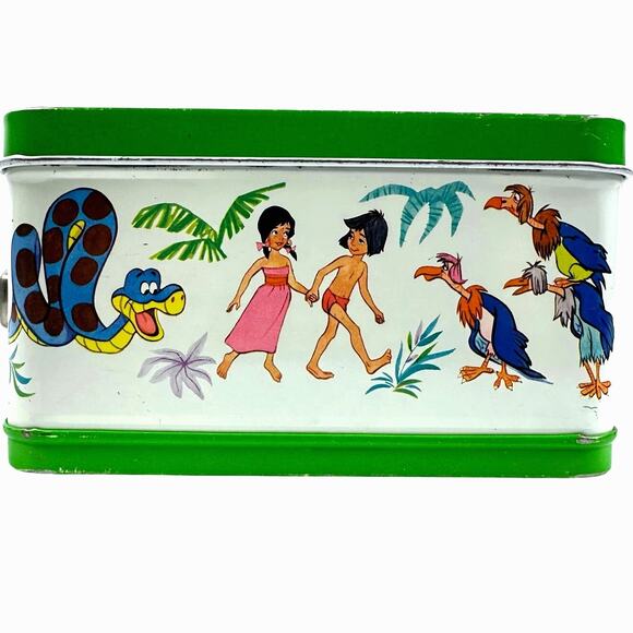Disney 1966 Aladdin Jungle Book Embossed Metal Lunchbox w/Thermos & Golden Book. - Picture 10 of 16